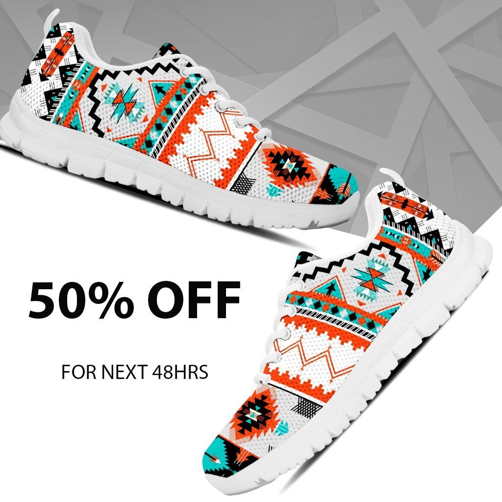 Native American Pattern Men's Running Shoes NT079