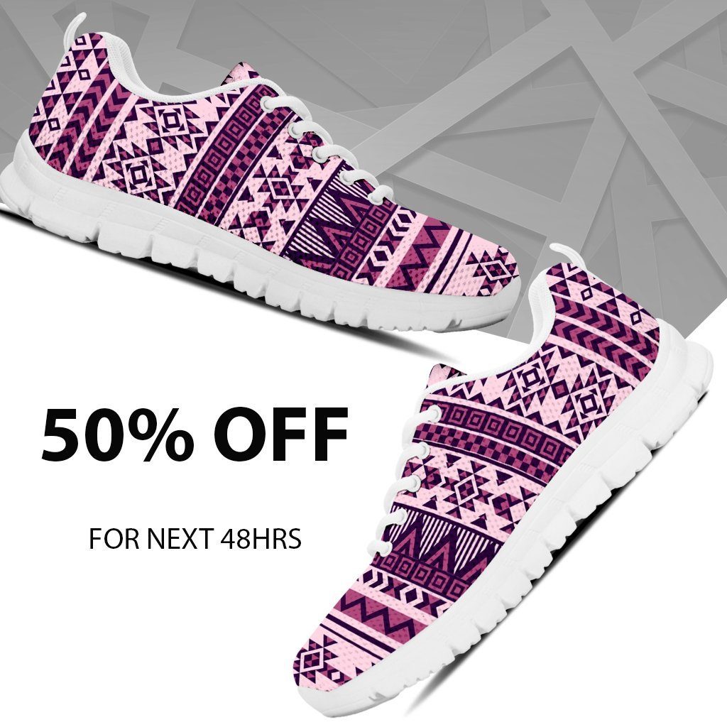 Native American Purple Pattern Men's Sneakers NT070