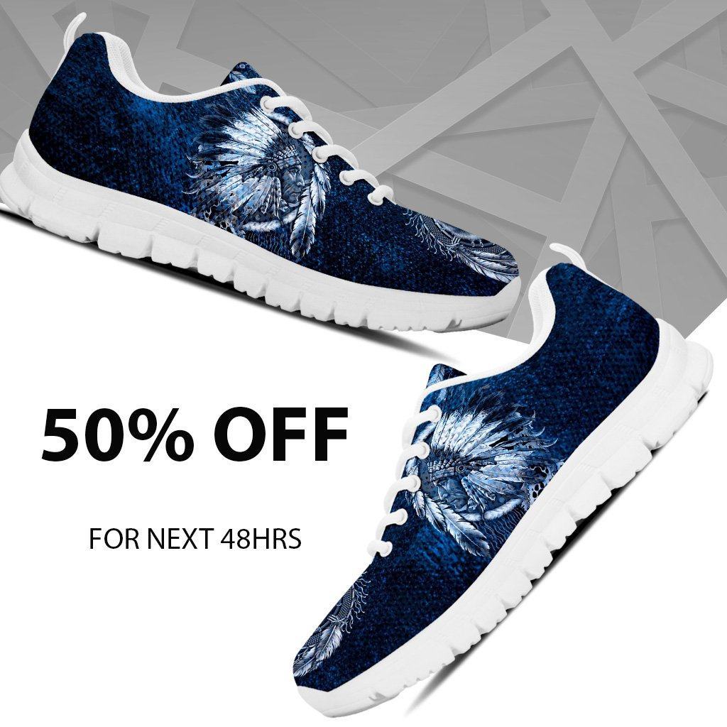 Native American Wolf Kid's Running Shoes NT100