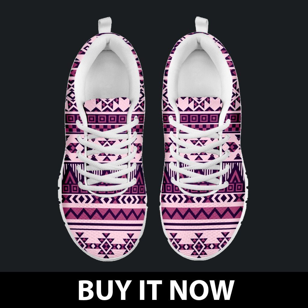 Native American Purple Pattern Women's Sneakers NT069