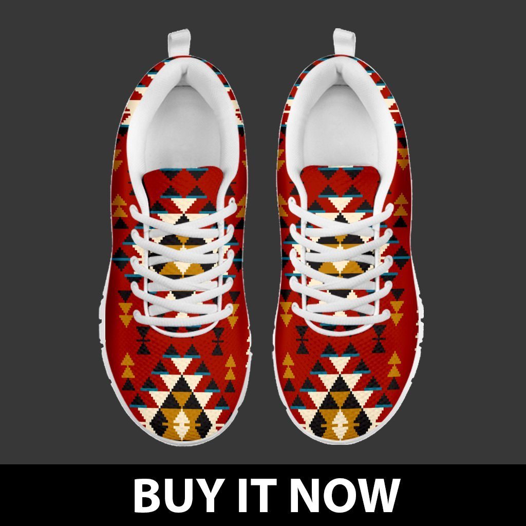 Native American Indian Pattern Men's Running Shoes NT029