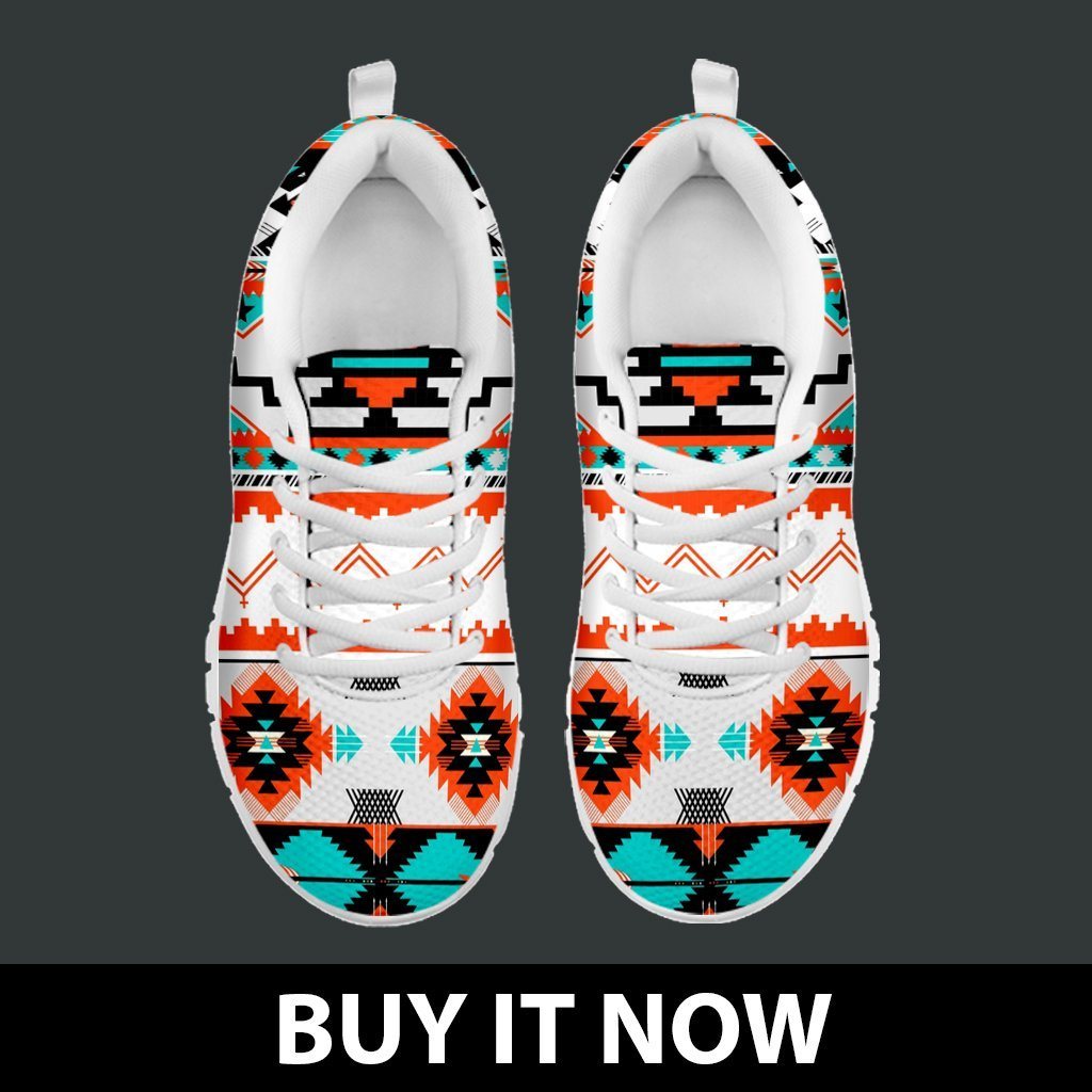 Native American Pattern Women's Running Shoes NT078