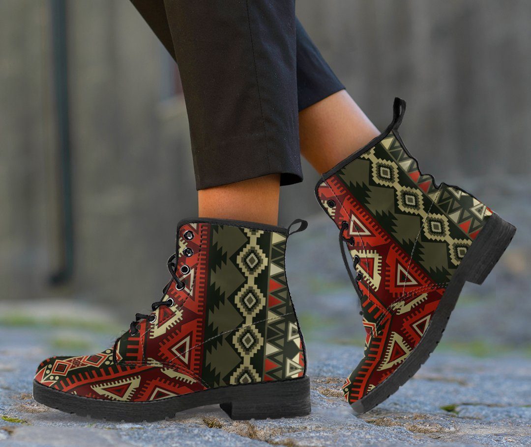 Native American Indian Leather Boots Design NT014